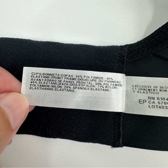 Wacoal 855387 Shape Revelation Pendulous Unlined Underwire Bra Black US 38DD - Picture 11 of 11